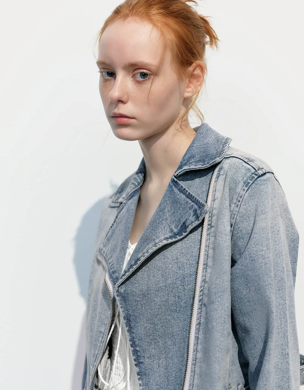 Cropped Denim Jacket sold by Urban Revivo product image thumbnail 3