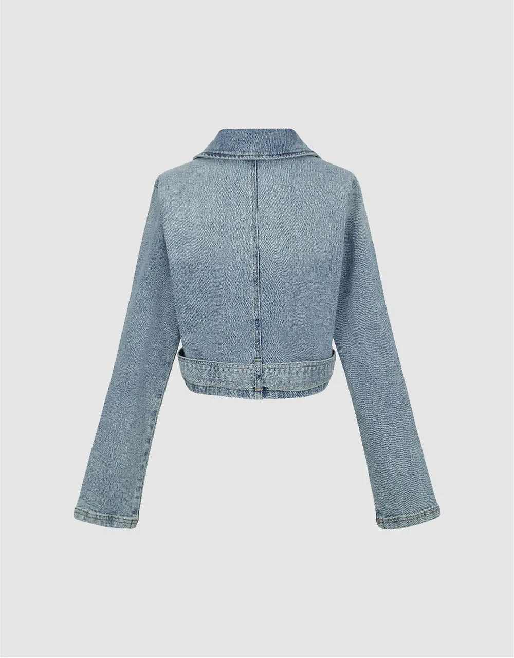 Cropped Denim Jacket sold by Urban Revivo product image thumbnail 5