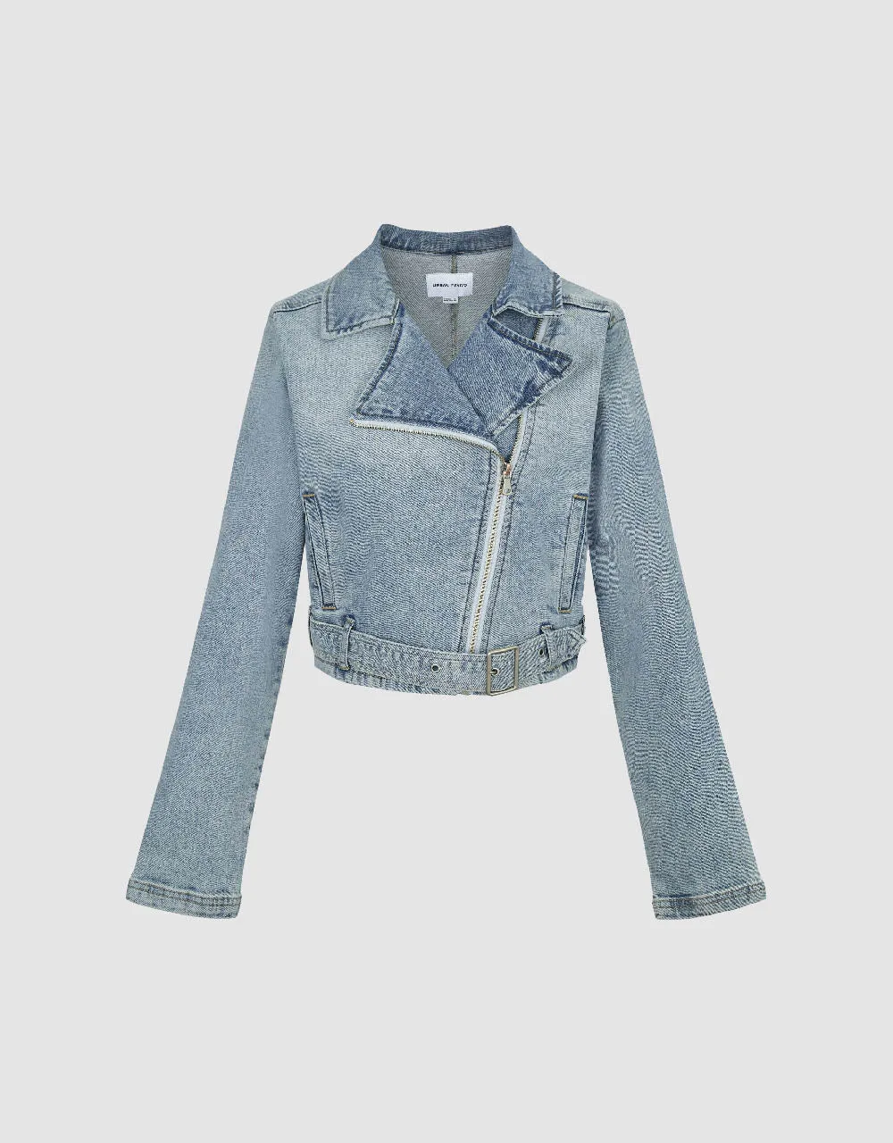 Cropped Denim Jacket sold by Urban Revivo product image thumbnail 4