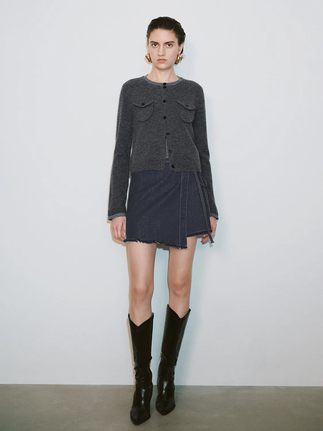 Button Up Knitted Cardigans sold by Urban Revivo product image thumbnail 4