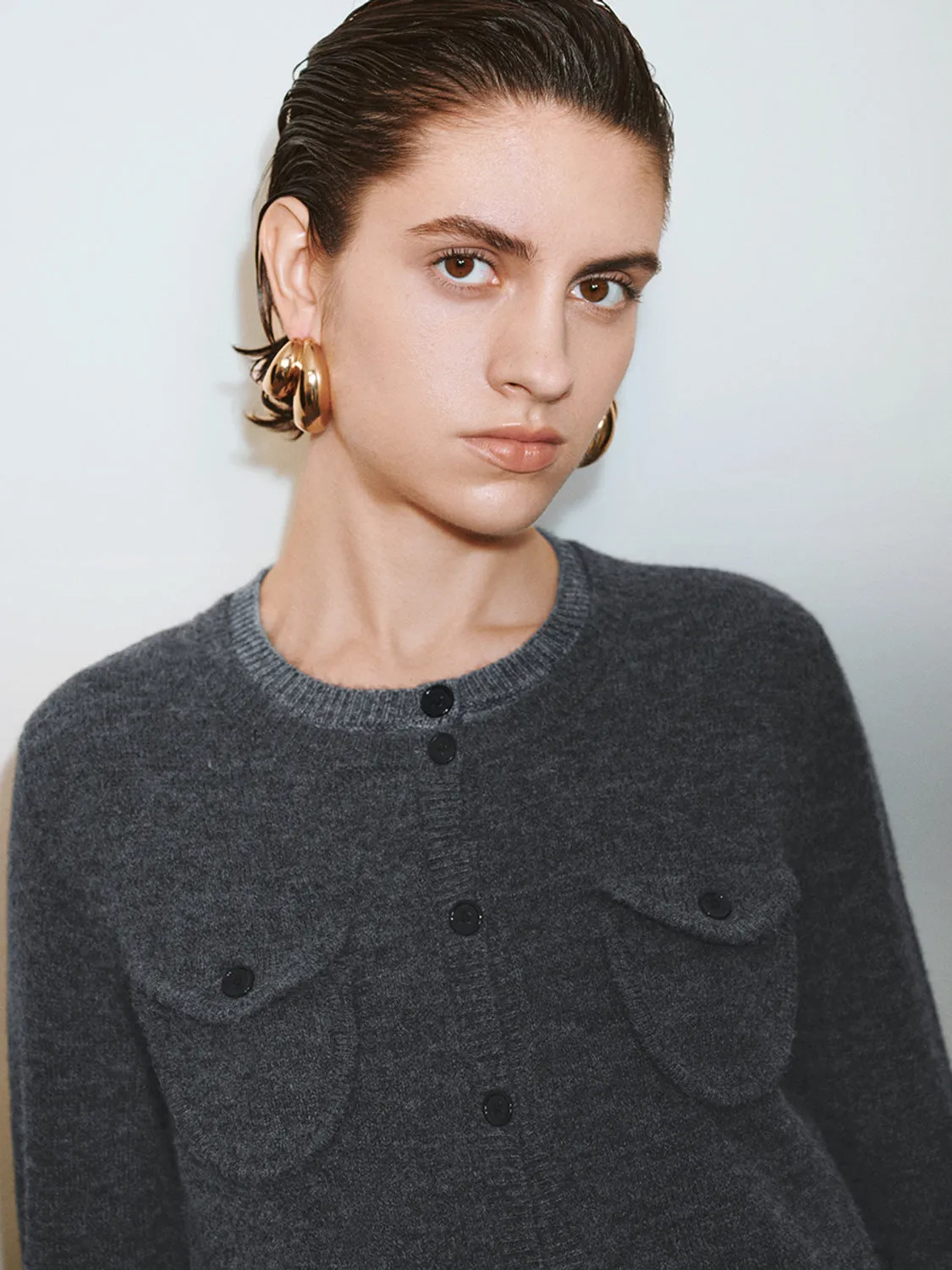 Button Up Knitted Cardigans sold by Urban Revivo product image thumbnail 5