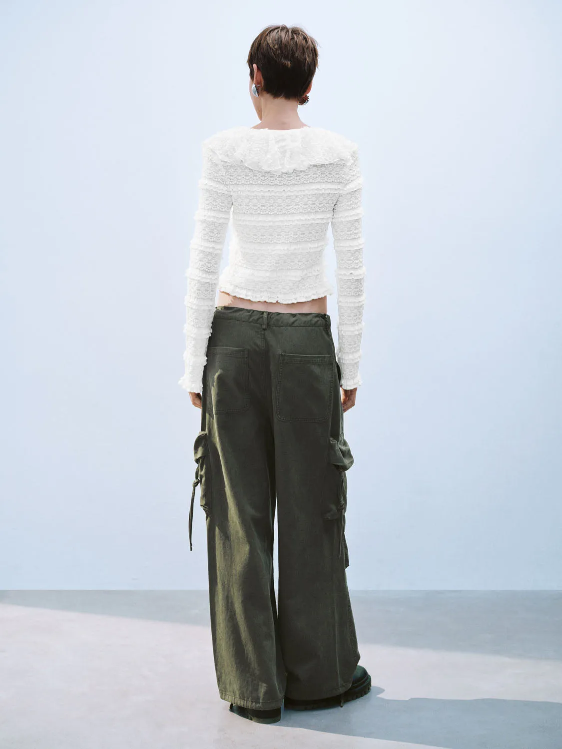 Ruffle Hem Shirts sold by Urban Revivo product image thumbnail 4