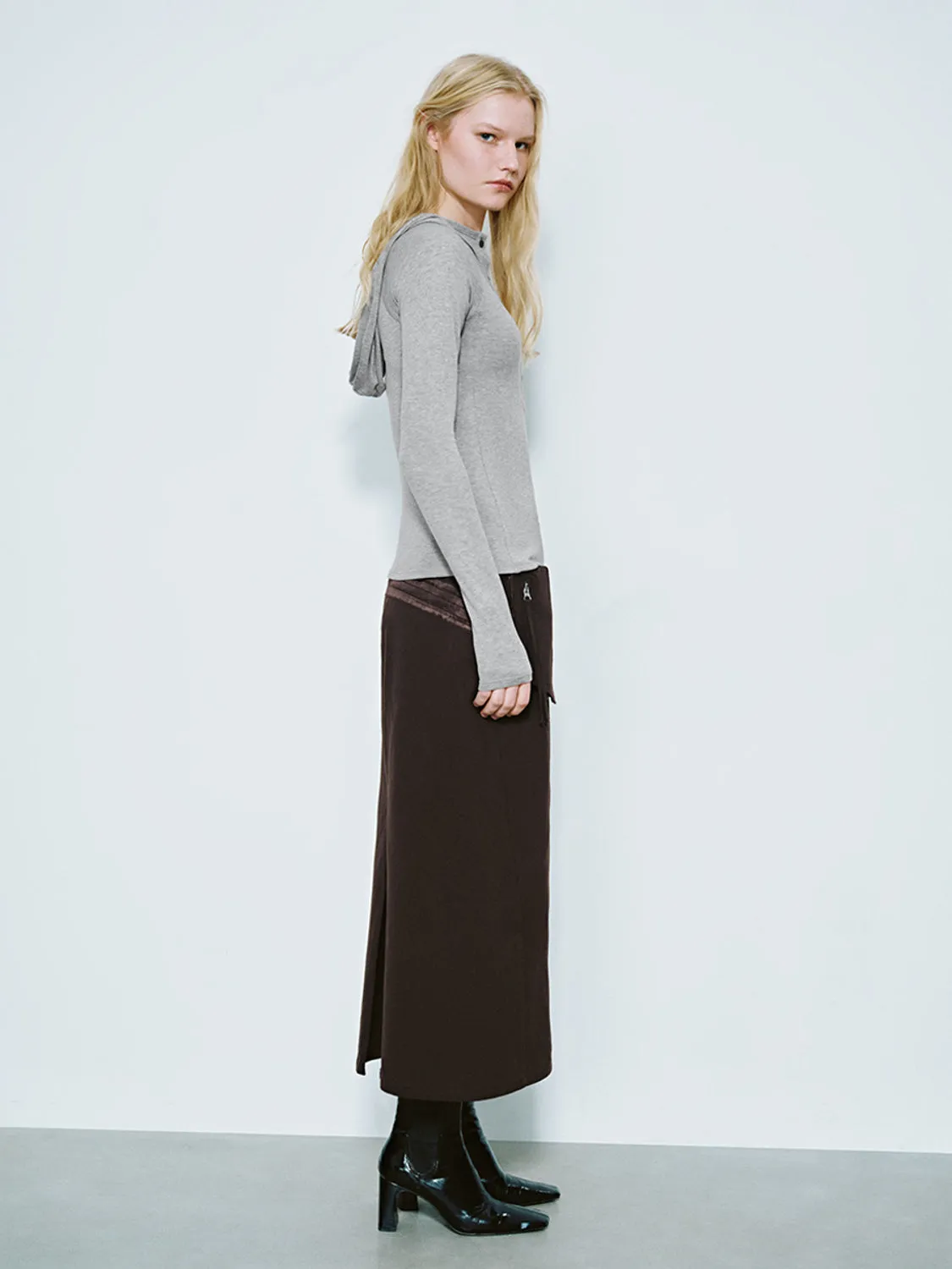 Button Half Placket Skinny T-Shirts sold by Urban Revivo product image thumbnail 4