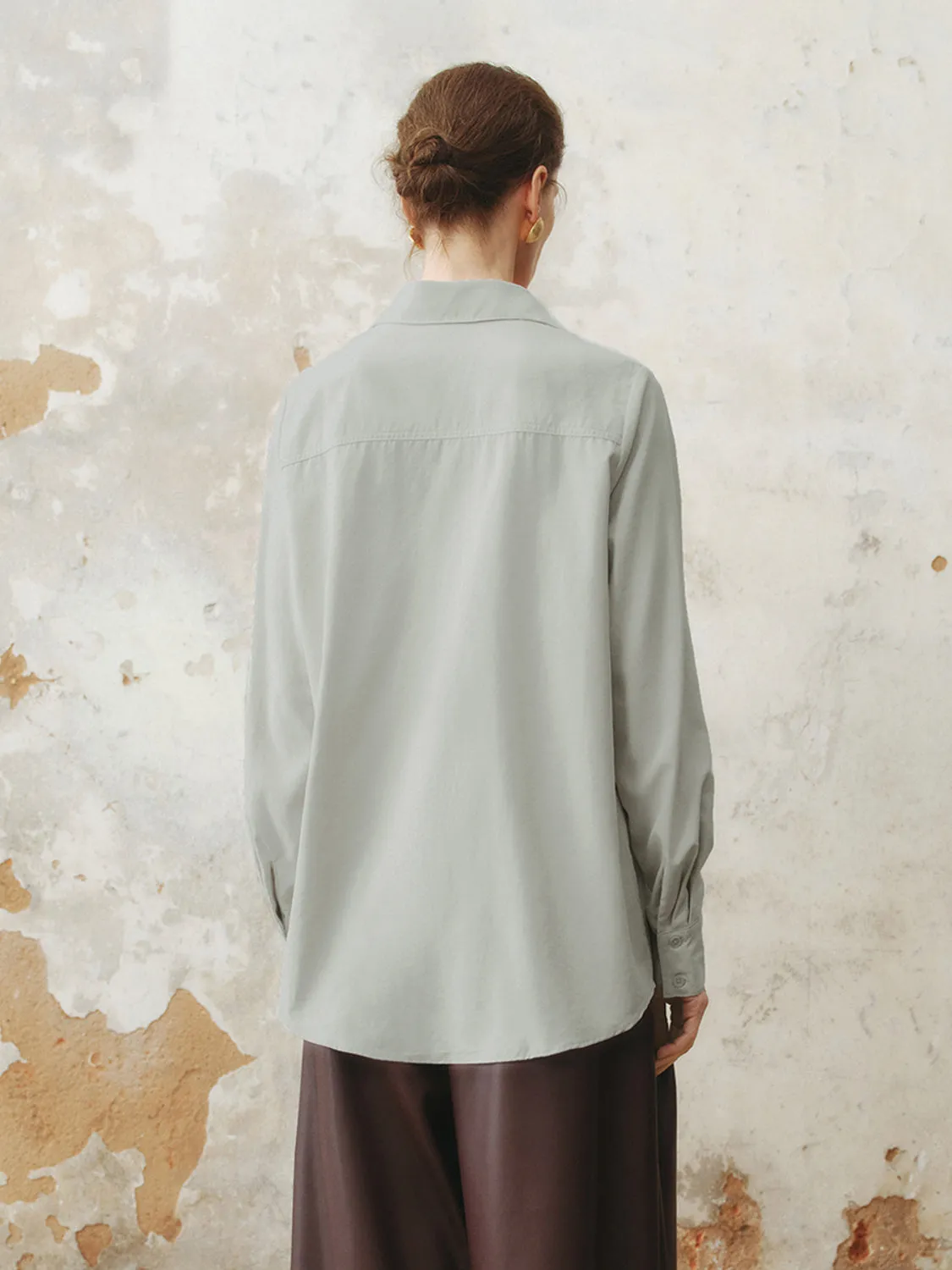 Loose Long Sleeve Shirts sold by Urban Revivo product image thumbnail 2