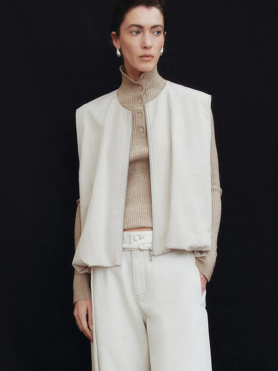 Leisure Zip Up Front Vests sold by Urban Revivo