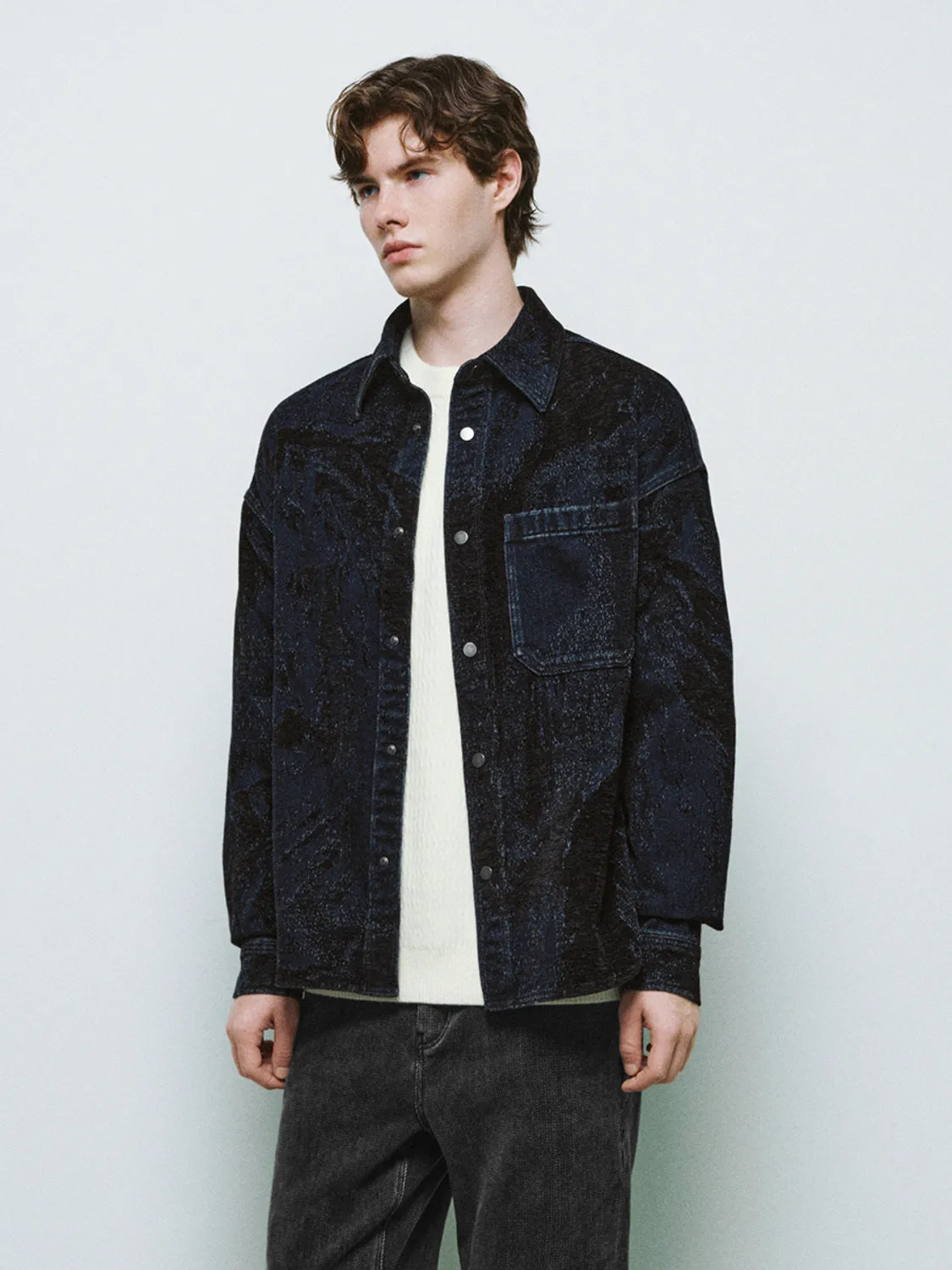 Loose Denim Shirts sold by Urban Revivo product image thumbnail 3