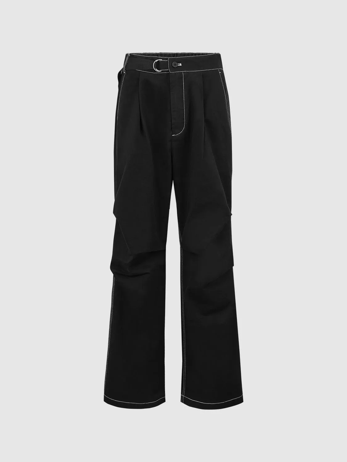 Woven Long Wide-Leg Pants sold by Urban Revivo