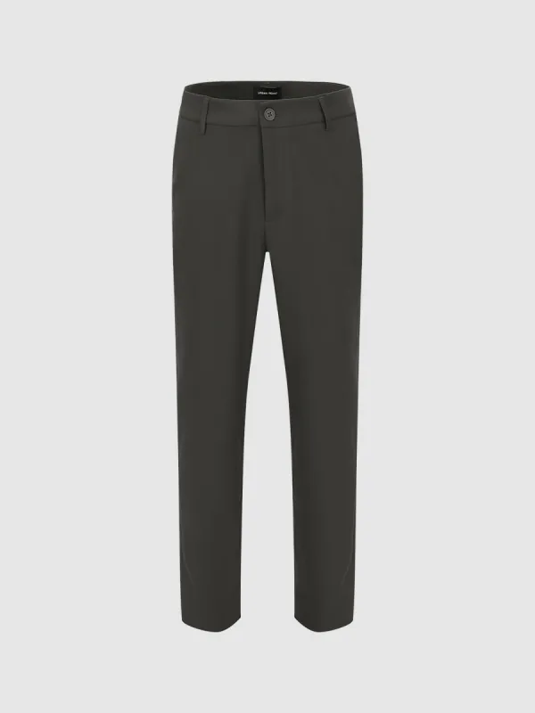 Woven Long Straight Pants sold by Urban Revivo
