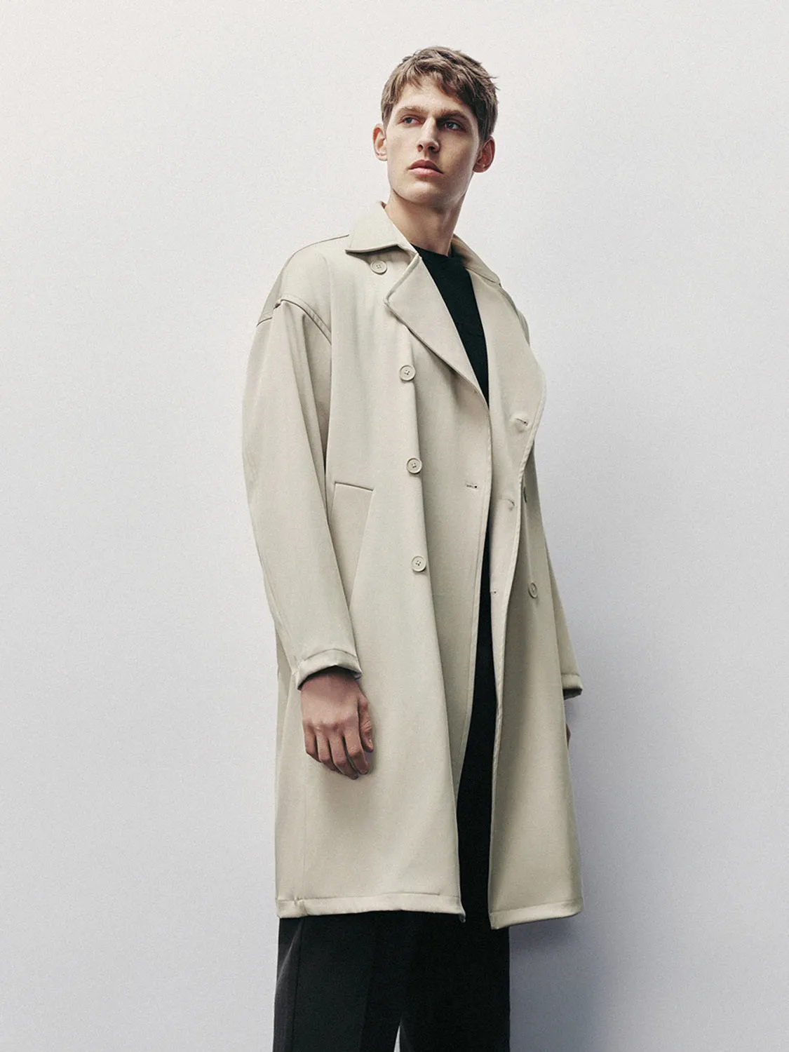 Longline Trench Coats sold by Urban Revivo product image thumbnail 3