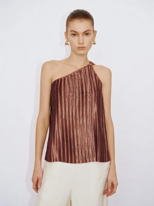 Sleeveless One Shoulder Overhead Shirt sold by Urban Revivo