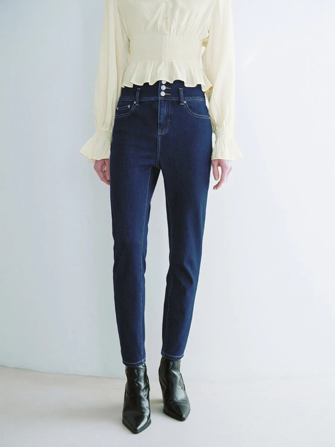 Skinny-Fit Denim Jeans sold by Urban Revivo product image thumbnail 2