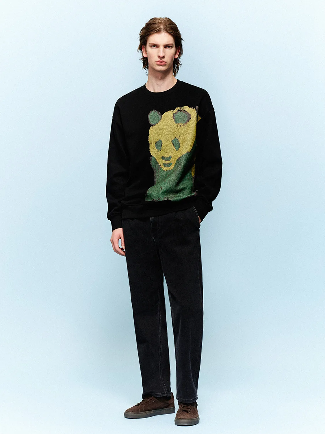 Crew Neck Sweatshirts sold by Urban Revivo product image thumbnail 4