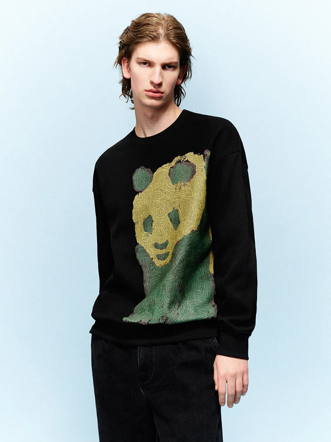 Crew Neck Sweatshirts sold by Urban Revivo product image thumbnail 5