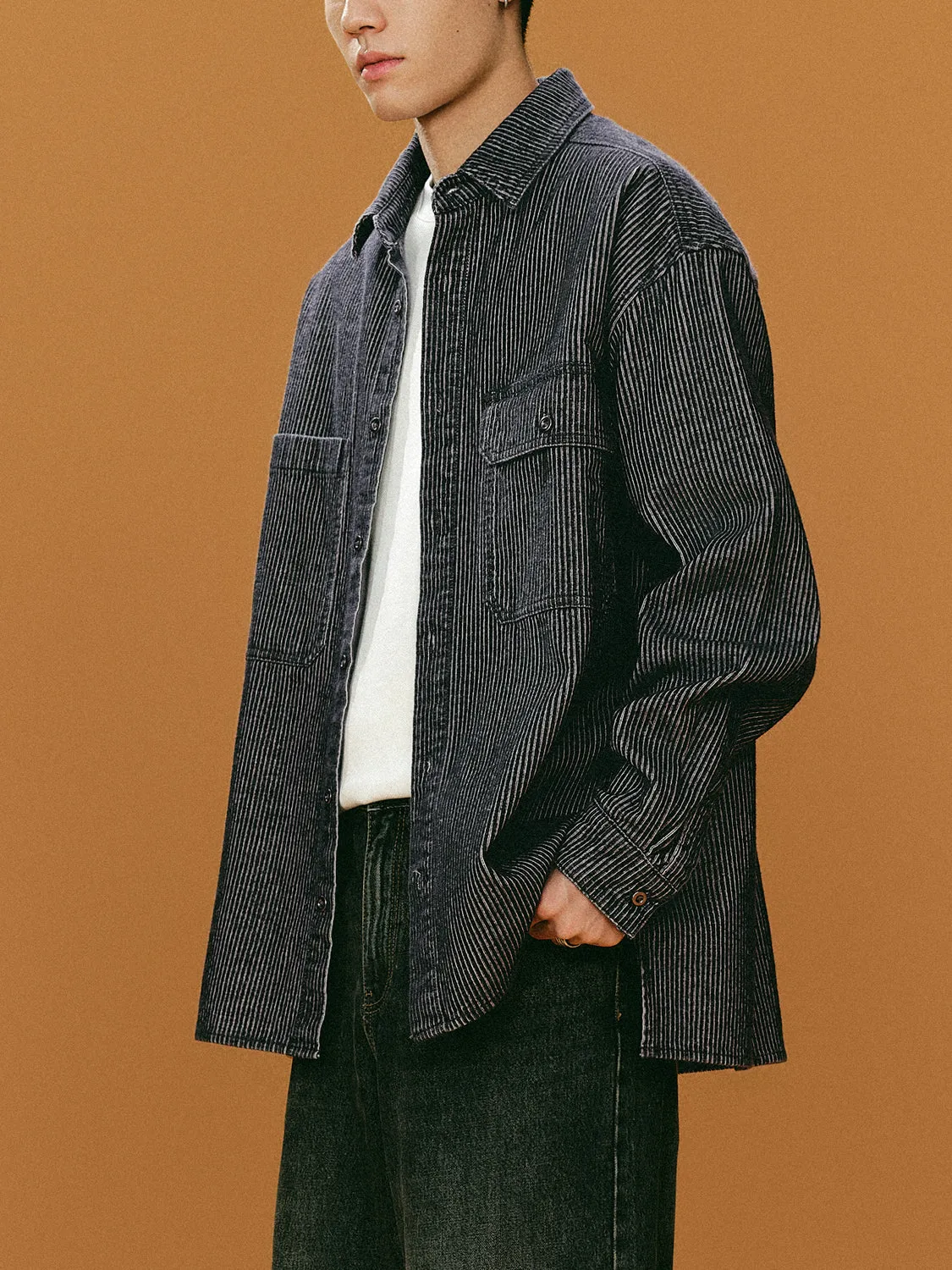 Oversized Denim Shirts sold by Urban Revivo product image thumbnail 3