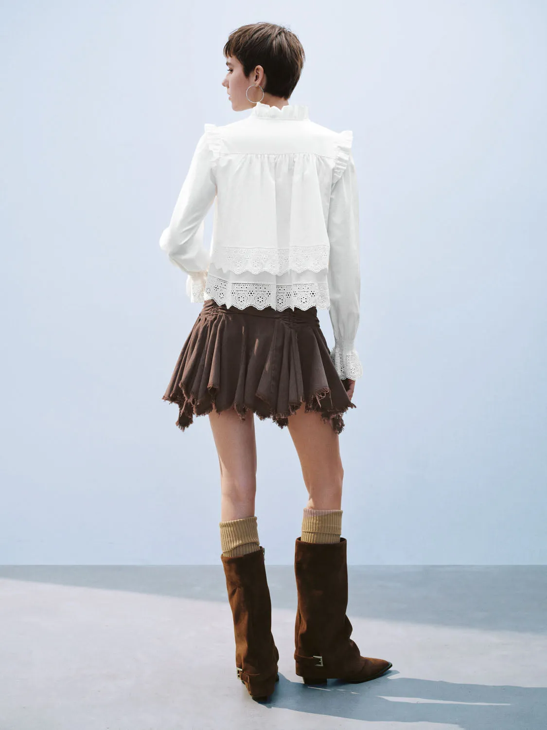 Ruched Mini A-Line Skirts sold by Urban Revivo product image thumbnail 5