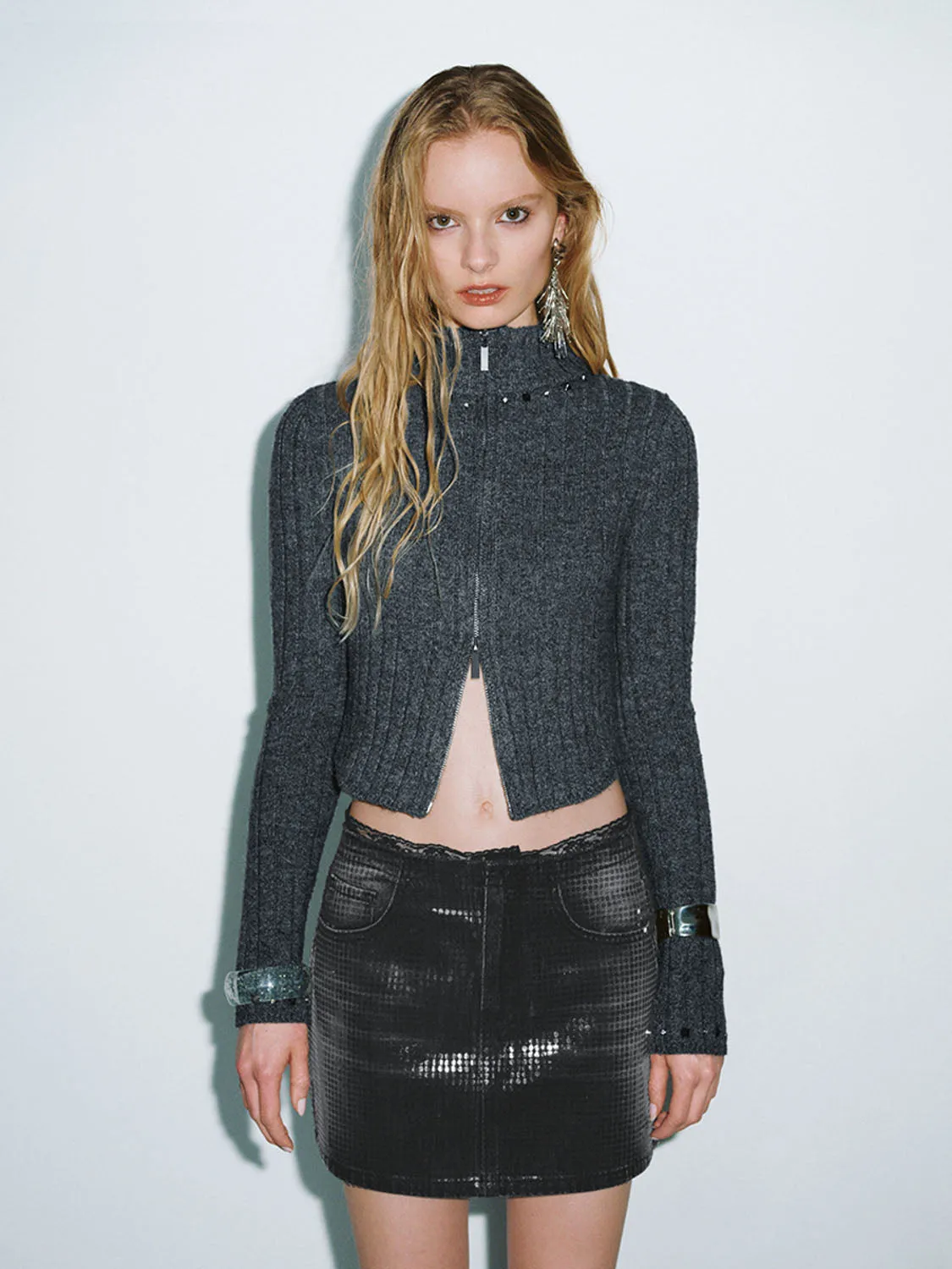 Cropped Knitted Cardigans sold by Urban Revivo