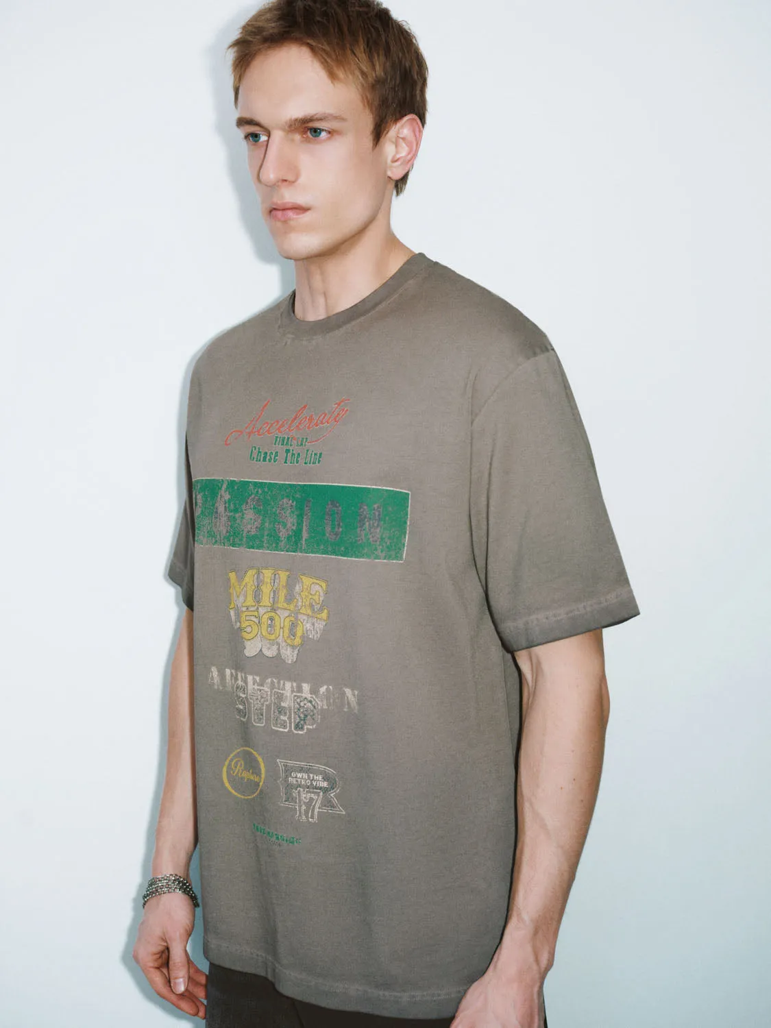 Printed Short Sleeve T-Shirts sold by Urban Revivo product image thumbnail 2