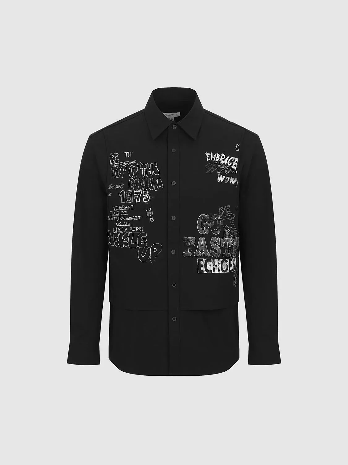 Printed Long Sleeve Shirts sold by Urban Revivo product image thumbnail 3