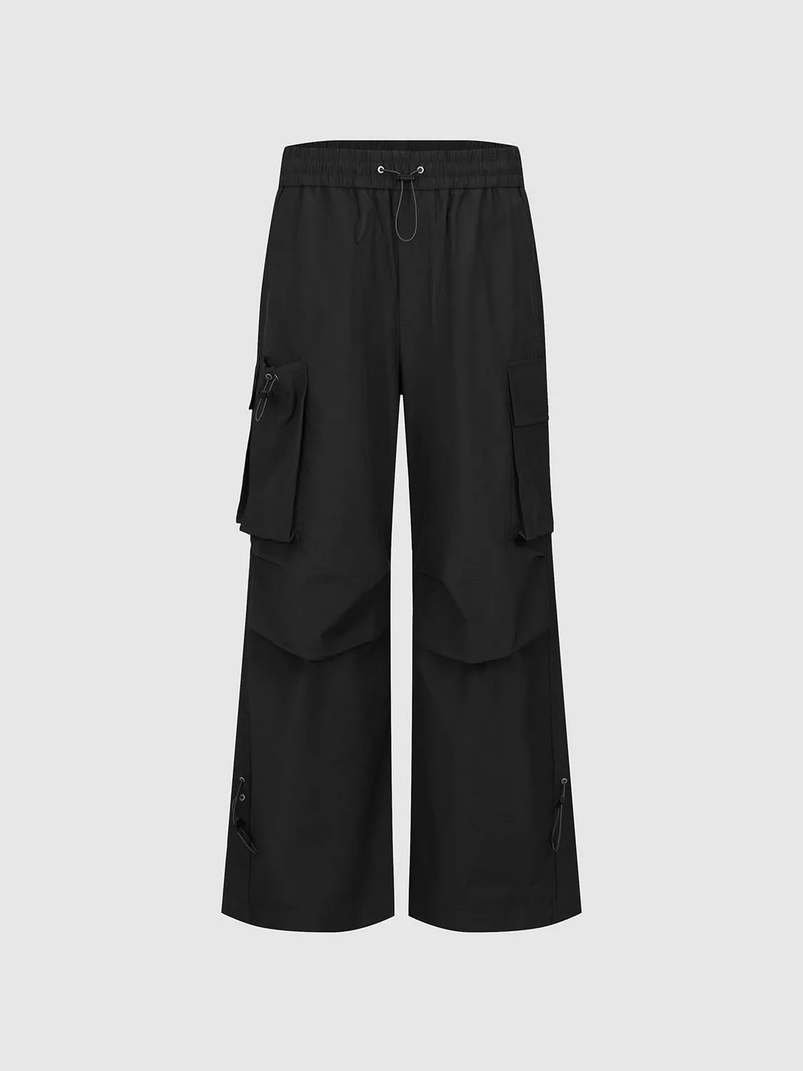 Flap Pocket Wide-Leg Pants sold by Urban Revivo product image thumbnail 3