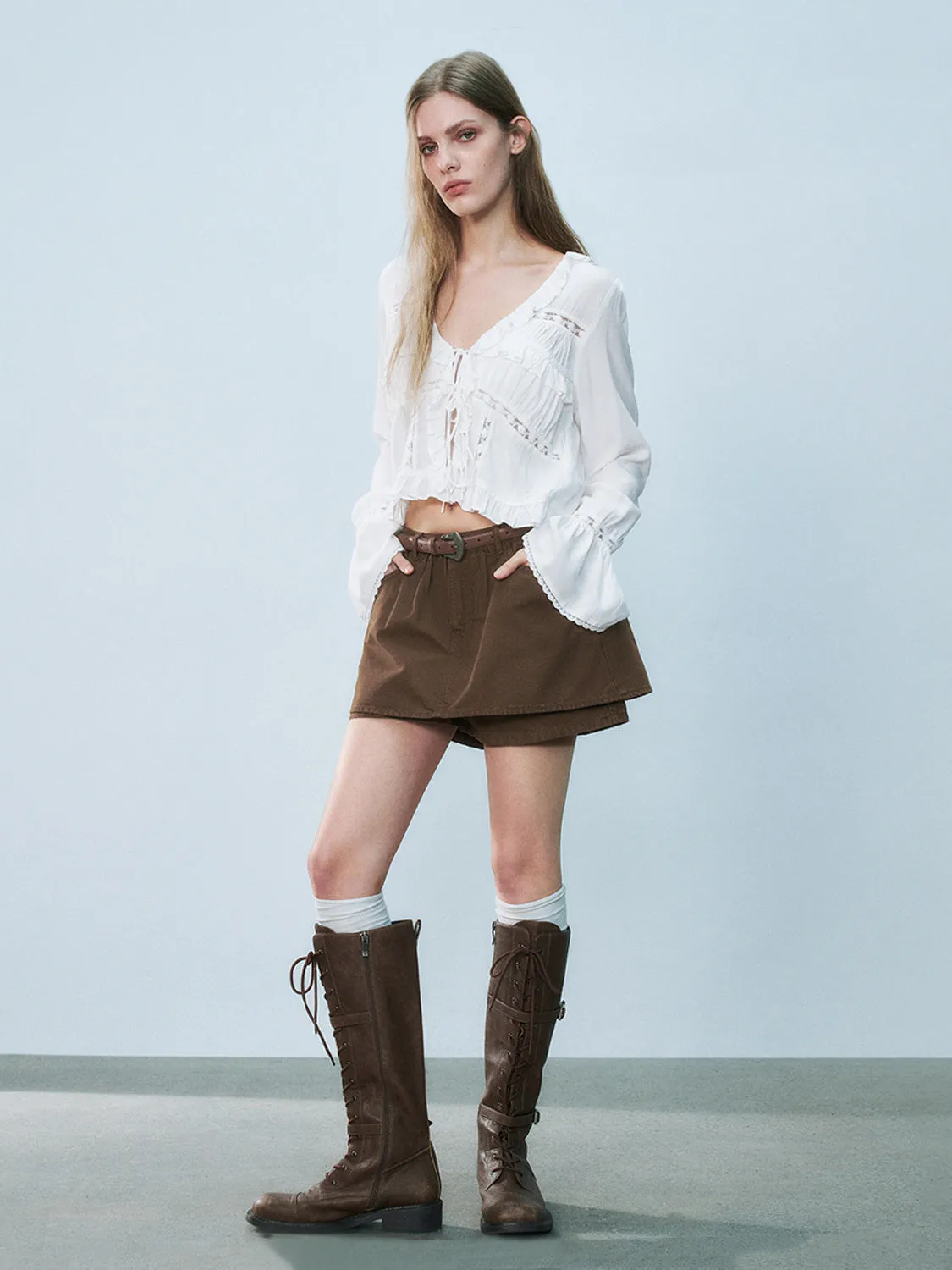 2 In 1 Denim Shorts sold by Urban Revivo product image thumbnail 5