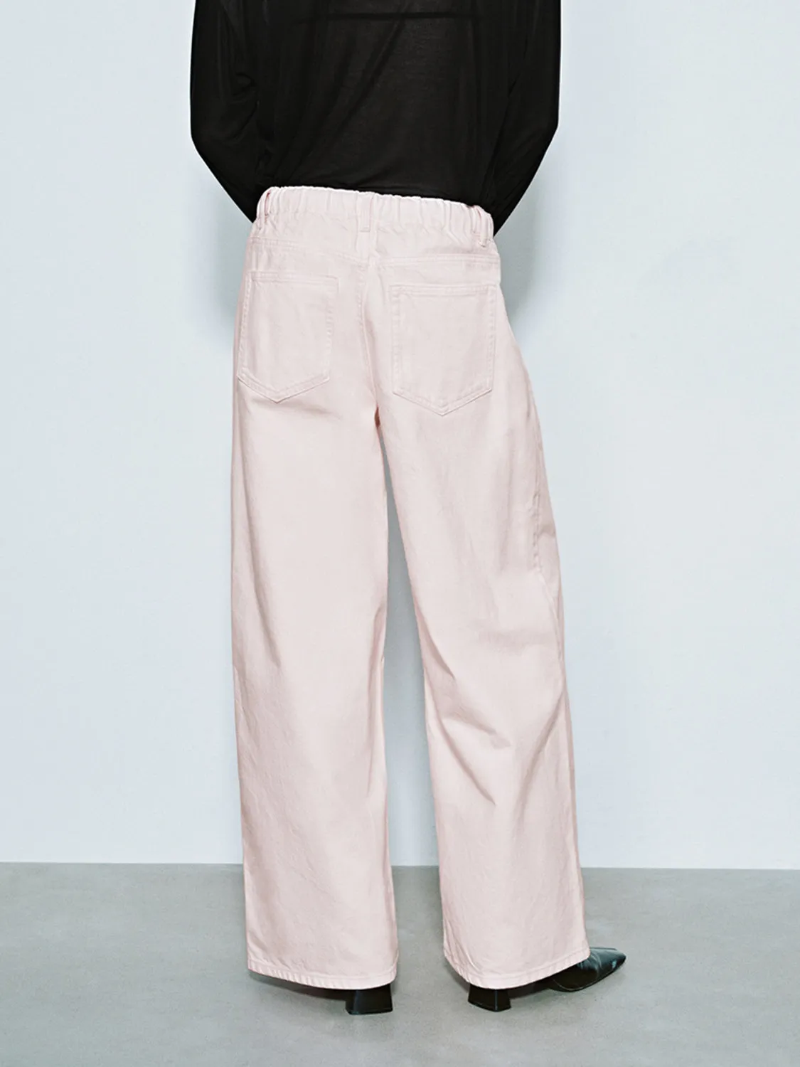 Wide-Leg Denim Jeans sold by Urban Revivo product image thumbnail 3