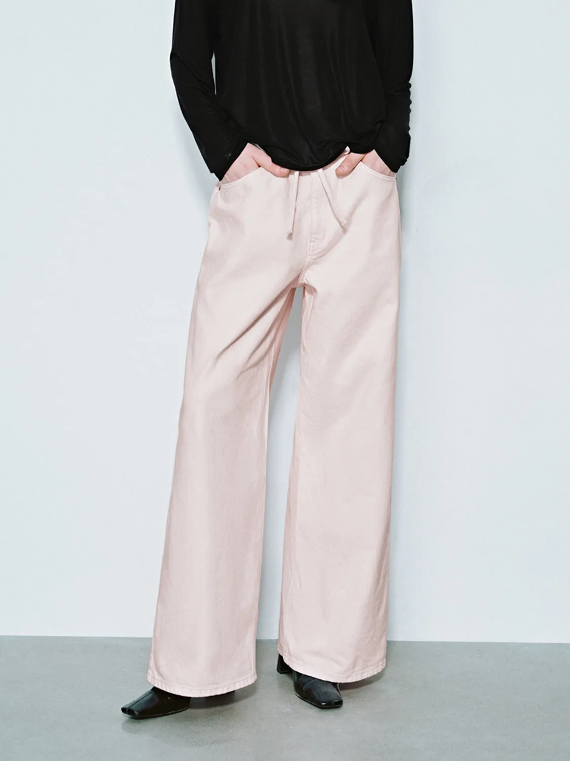 Wide-Leg Denim Jeans sold by Urban Revivo product image thumbnail 2