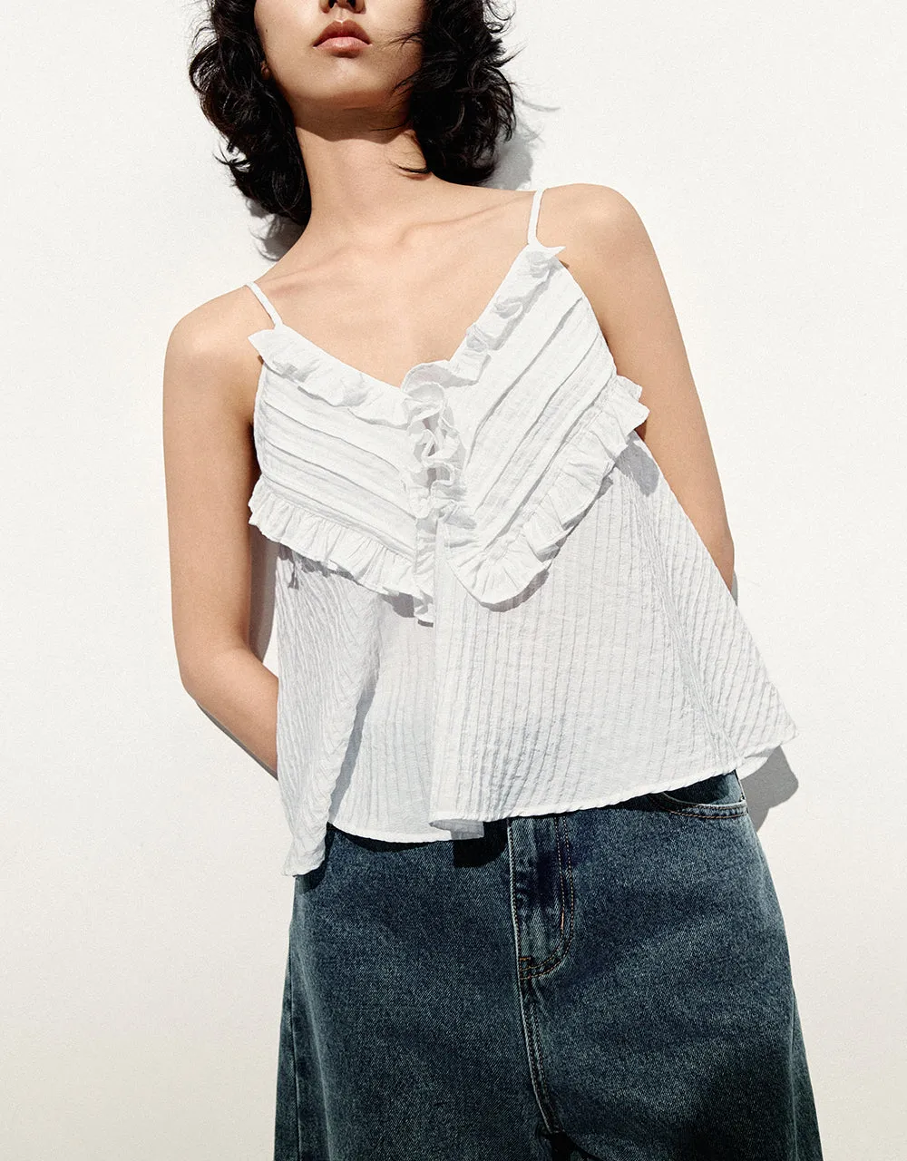 V-Neck Cami Top sold by Urban Revivo product image thumbnail 2