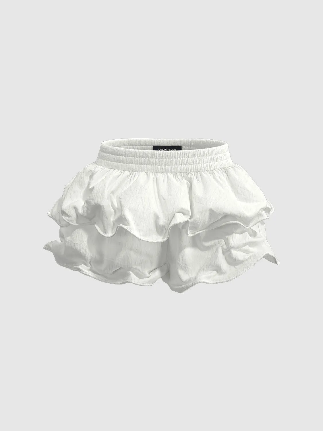 Ruffle Hem Mini Skirts sold by Urban Revivo