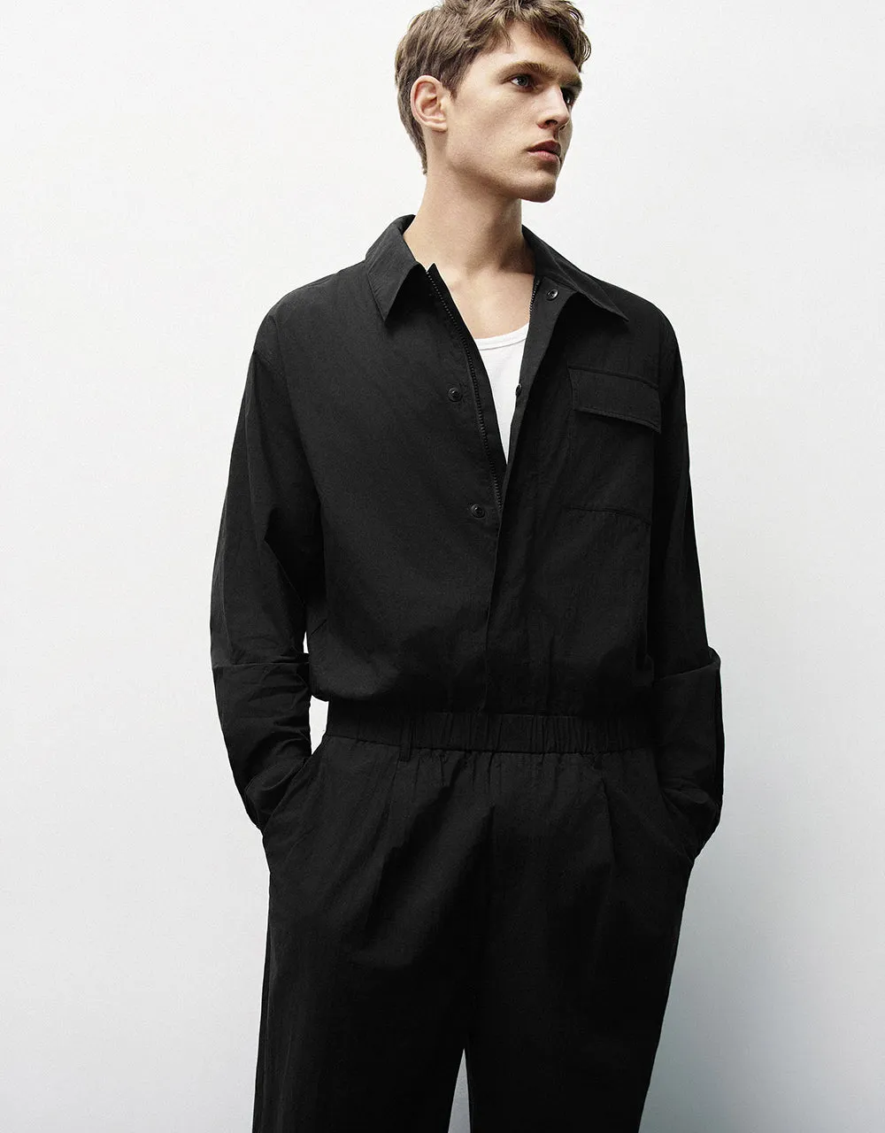 Shirt Collar Long Jumpsuits sold by Urban Revivo product image thumbnail 2