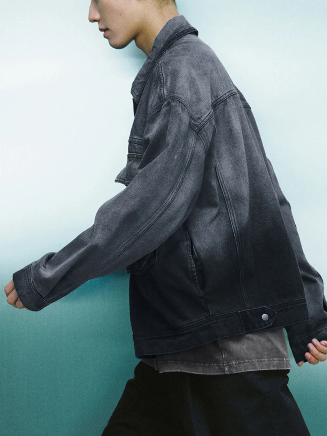 Flap Pocket Denim Jackets sold by Urban Revivo product image thumbnail 3