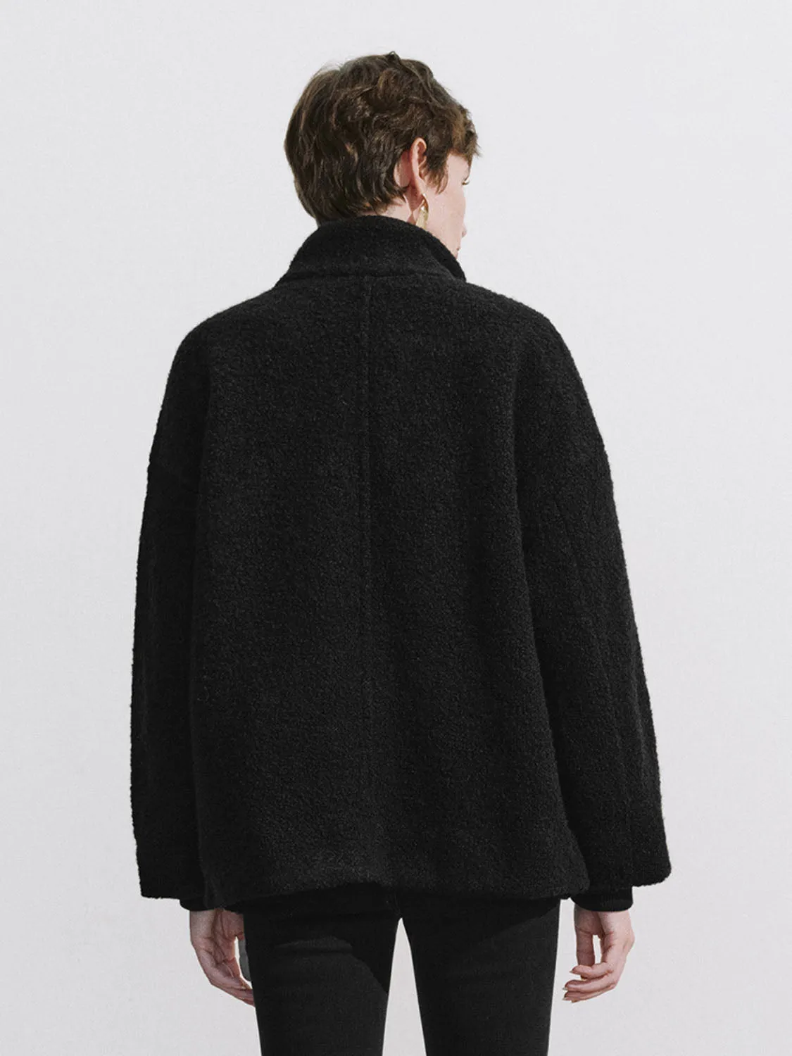 Drop Shoulder Sleeve Fleece Jackets sold by Urban Revivo product image thumbnail 2