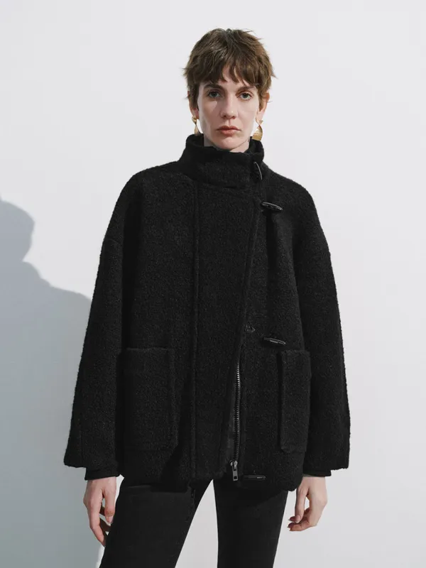 Drop Shoulder Sleeve Fleece Jackets sold by Urban Revivo
