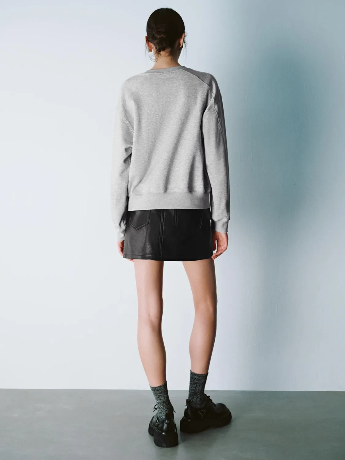 Crew Neck Loose Sweatshirts sold by Urban Revivo product image thumbnail 5