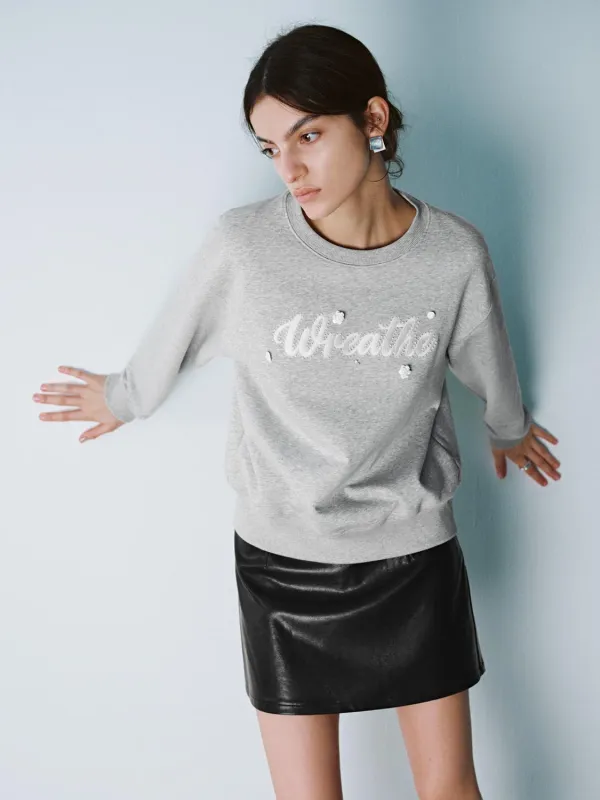 Crew Neck Loose Sweatshirts sold by Urban Revivo