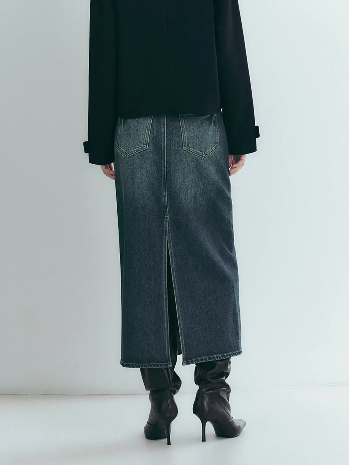 Maxi Denim Skirts sold by Urban Revivo product image thumbnail 3