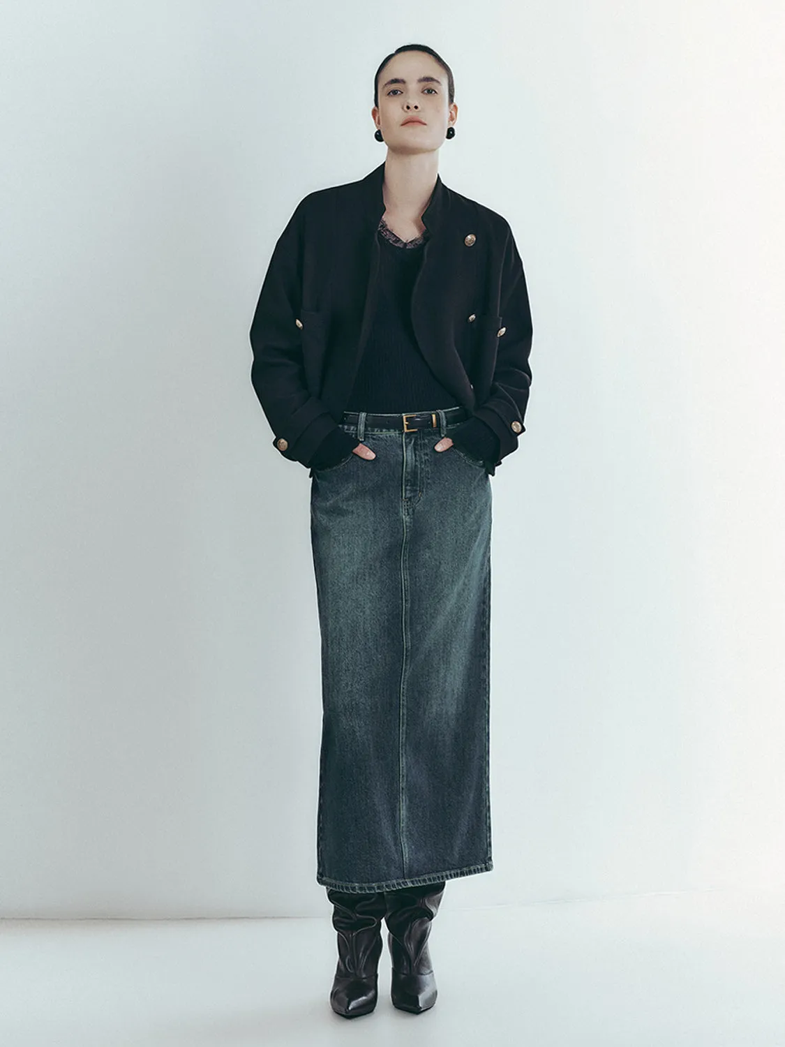 Maxi Denim Skirts sold by Urban Revivo product image thumbnail 5