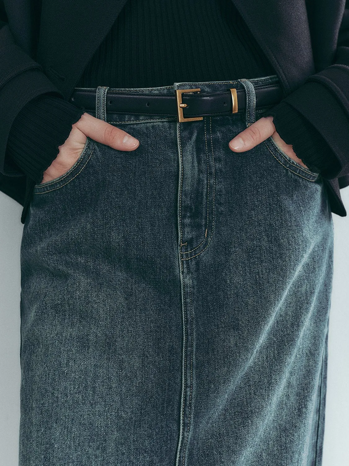 Maxi Denim Skirts sold by Urban Revivo product image thumbnail 4