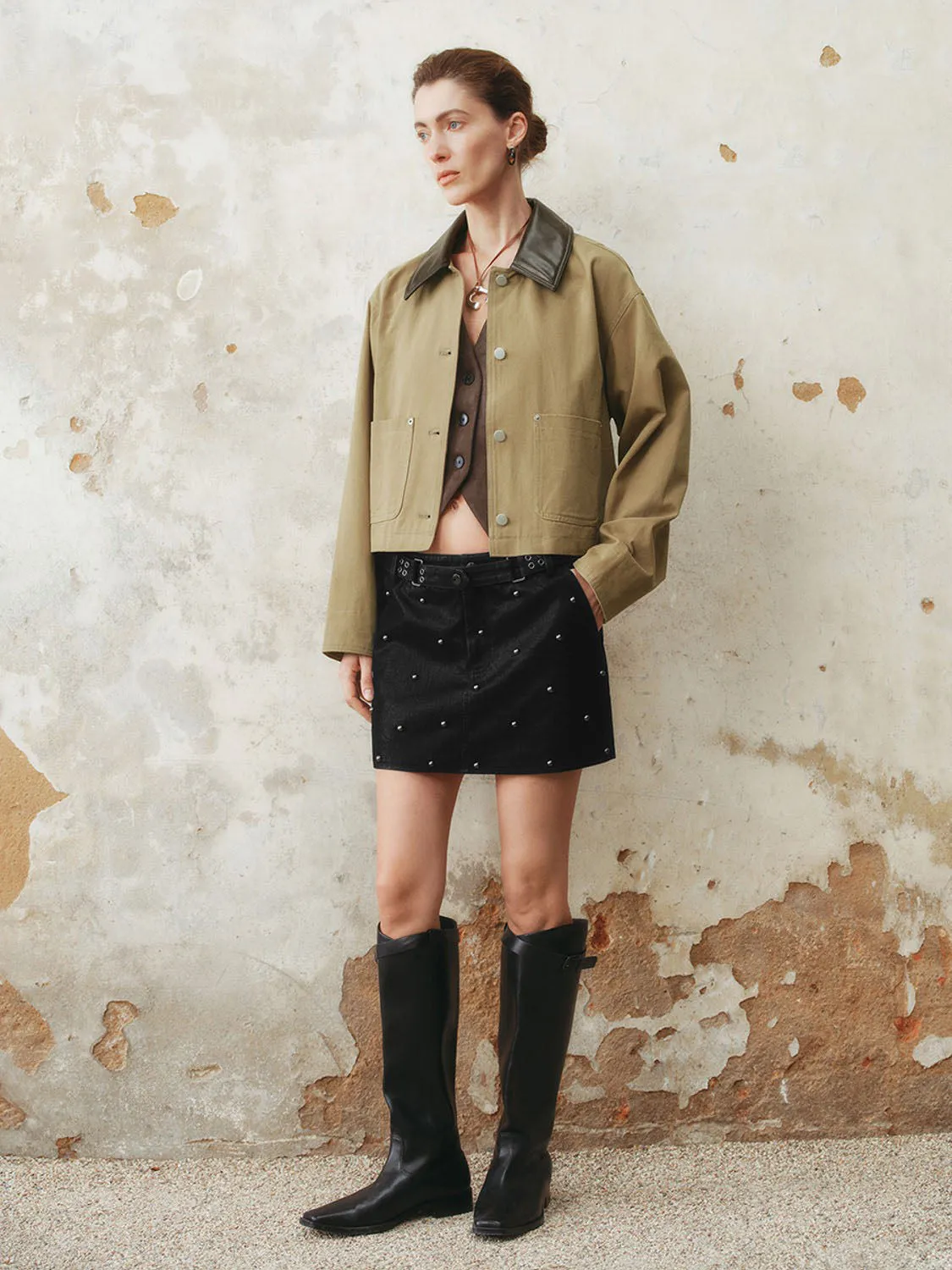 Loose Button Up Jackets sold by Urban Revivo product image thumbnail 4