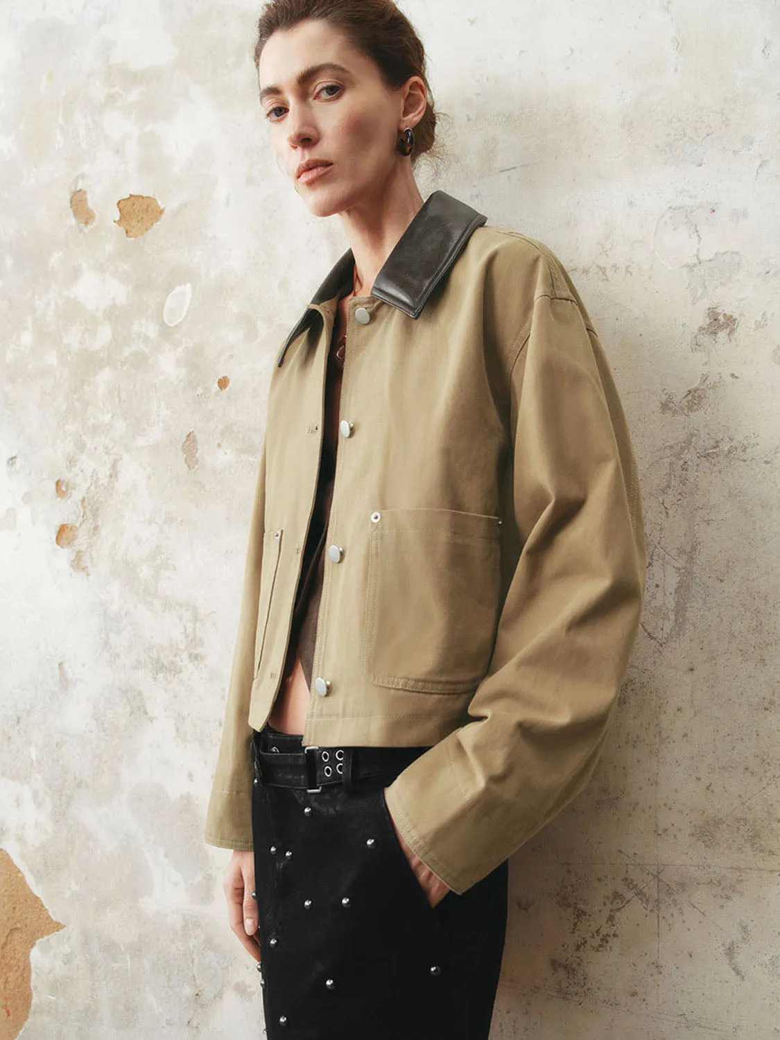 Loose Button Up Jackets sold by Urban Revivo product image thumbnail 3