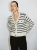 Striped Knitted Cardigans sold by Urban Revivo