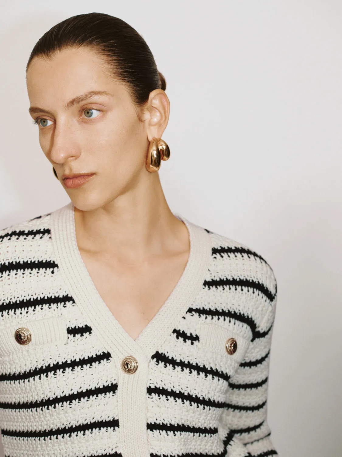 Striped Knitted Cardigans sold by Urban Revivo product image thumbnail 4