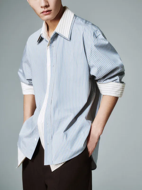 Striped Loose Shirts sold by Urban Revivo