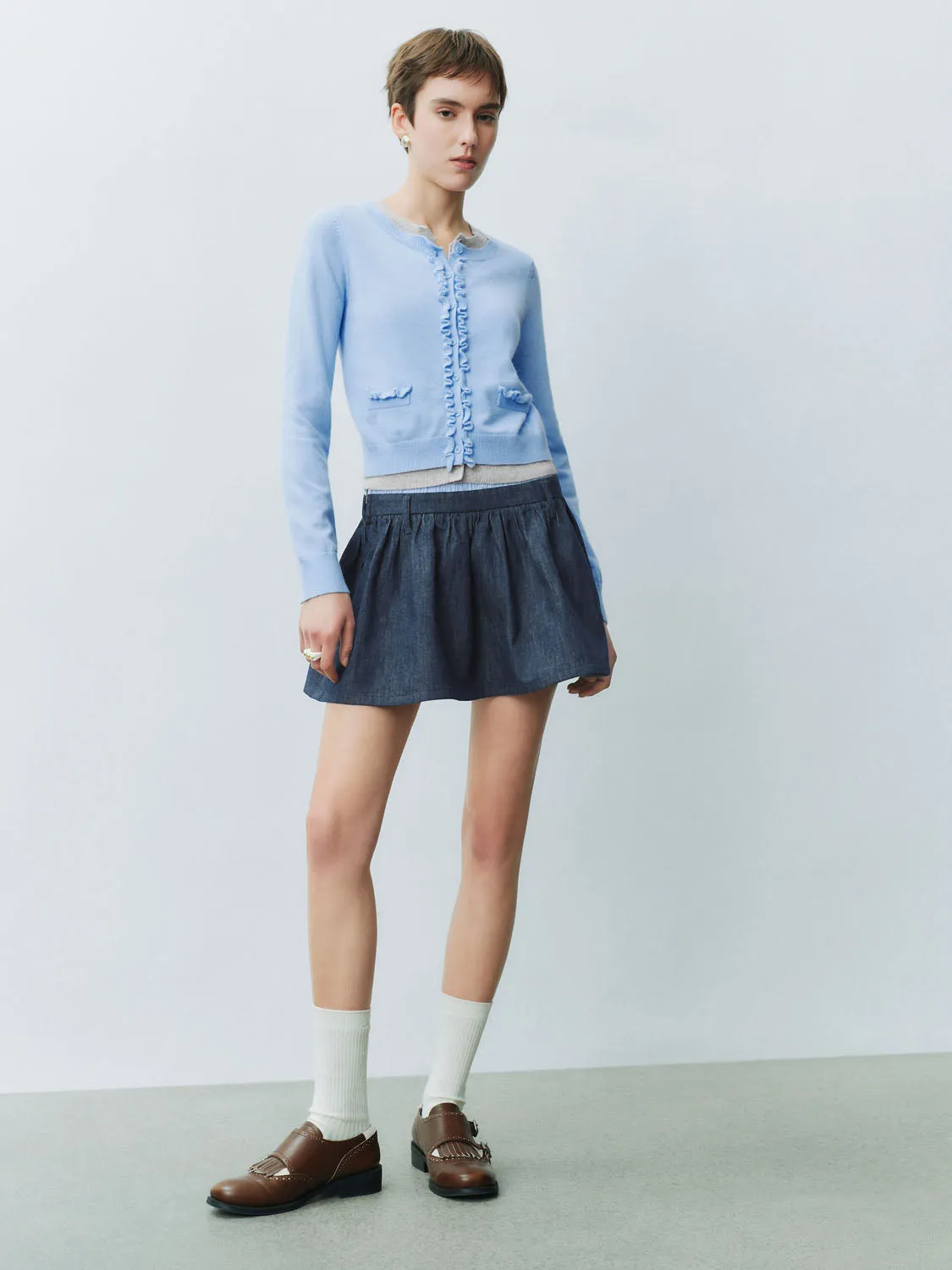 Cropped Knitted Cardigans sold by Urban Revivo product image thumbnail 5