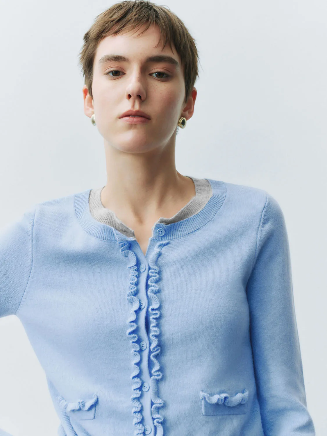 Cropped Knitted Cardigans sold by Urban Revivo product image thumbnail 4