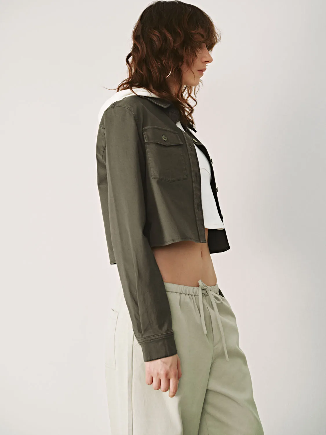 Cropped Long Sleeve Shirts sold by Urban Revivo product image thumbnail 2