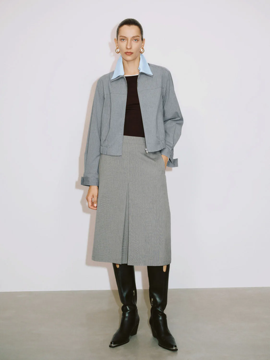 Zip Up Front Jackets sold by Urban Revivo product image thumbnail 5