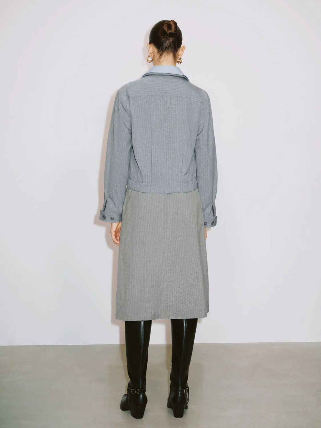 Zip Up Front Jackets sold by Urban Revivo product image thumbnail 3