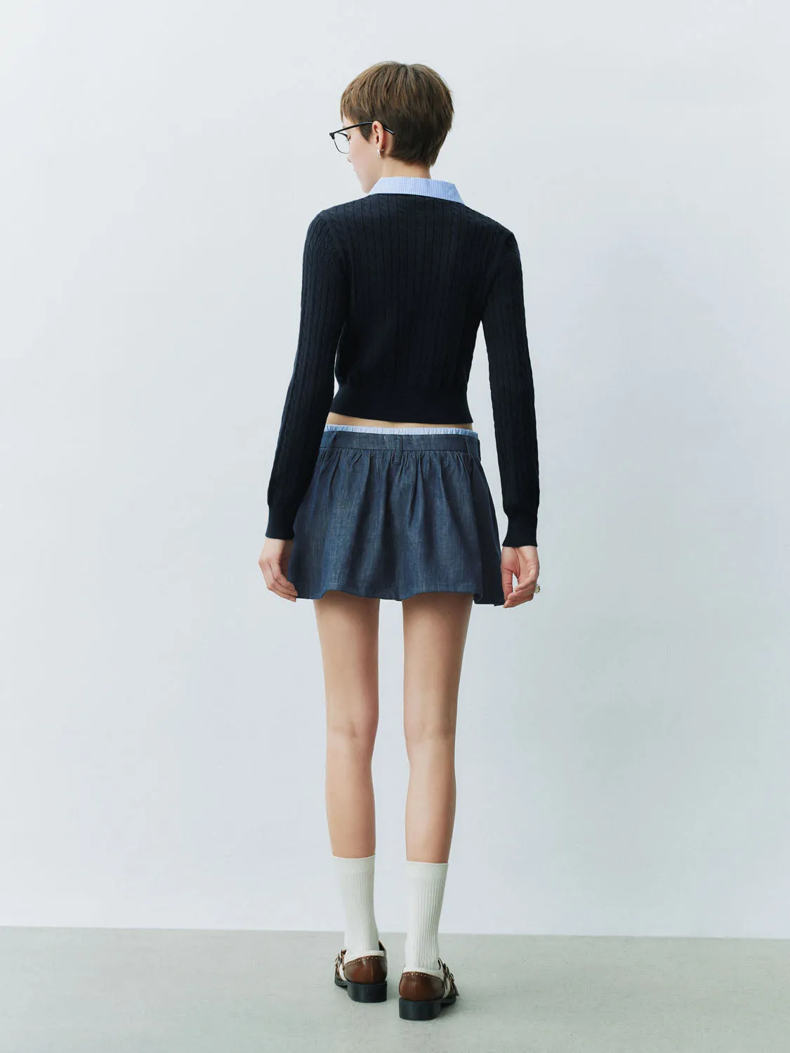 Elastic Denim Skirts sold by Urban Revivo product image thumbnail 4