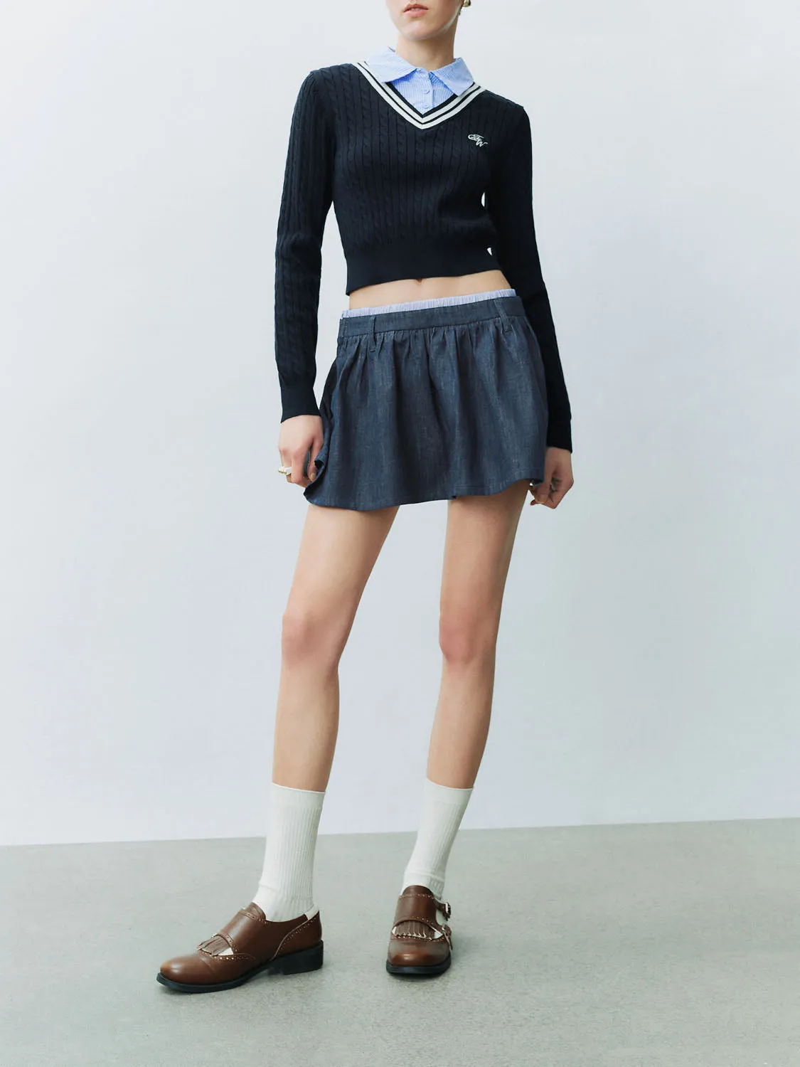 Elastic Denim Skirts sold by Urban Revivo product image thumbnail 2