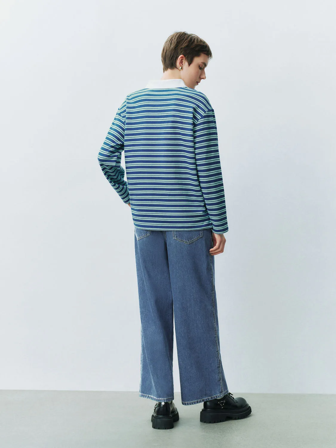 Striped Loose T-Shirts sold by Urban Revivo product image thumbnail 3